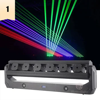 Fierbinte de Vânzare Vand RGB Mișcare Fascicul de Lumină Laser LED DMX Dj Bar 6 Ochii Club de Noapte, Scena de Nunta Rosu Verde 