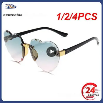 1/2/4BUC Inima Drăguț ochelari de Soare pentru Copii ochelari de Soare Copil Ochelari de Soare Rotund Iubitoare de Copii Trend Sport Mini Ochelari Pentru Plaja 7