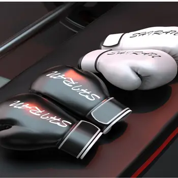 1 Pereche De Unisex de Box Mănuși de Box din Piele PU Premium Mănuși de Formare Stabil de Protecție Stantare Mănuși de Kickboxing