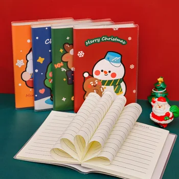 10/20/40 Pc-uri de Desene animate de Crăciun Capacul de Plastic de Carte pentru Copii Mini-Carte de Buzunar Drăguț A7 Notebook-uri de Crăciun Cadou de Papetărie