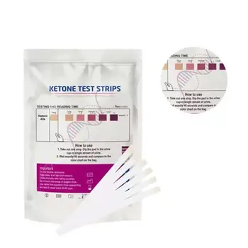 100 Benzi/sac Cetonă Hârtie de Testare Urină Cetonă Test Keto Producția de Benzi Bucatar Analiza corporala Test Cetonă Acid Cetonă