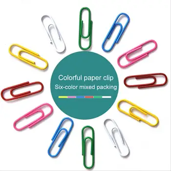 100buc Metal Colorat Hârtie Clip Liant Clip de Hârtie Papetărie de Birou Obligatoriu Consumabile de Birou Școala de Papetarie Marcarea Clipuri