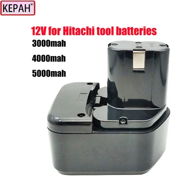 12V 3Ah 4Ah 5Ah NI-CD baterie, pentru Hitachi Eb126hl Eb130hl Eb123r Eb130x Eb1233x，DB 12DM2, DH 15D2, DH 15DV, DN 12DYK, DN 12Y,