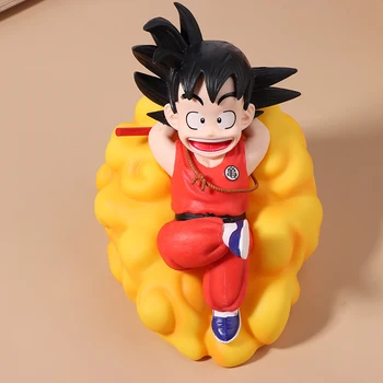17cm Anime Son Goku Dragon Ball Z Figura Mic Goku Acțiune Figura Lumina de Noapte Ornamente Va Inflamabil PVC Modelul de Colectare de Jucării
