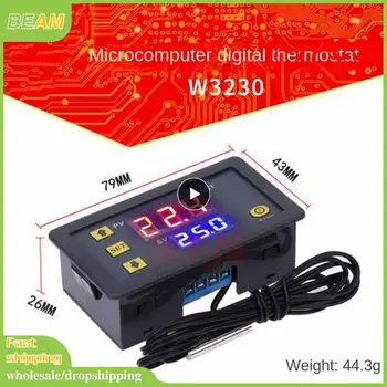 1~7PCS 12V 24V AC110-220V Sonda linie 20A Control Digital al Temperaturii LED Termostat Cu Căldură/Răcire Instrument de Control