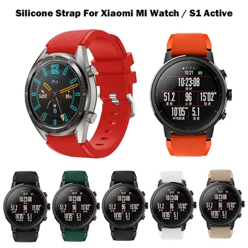 22mm Watchband Pentru Huawei GT4 2 3 2e Active Curea Silicon Bratara Km Culoare Ceas Sport Edition Correa Pentru Xiaomi MI Watch/ S1