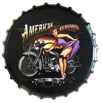 35cm European Clasic American de Motociclete Sticla de Bere Capac Garaj Fabrica de Decorare Perete Bere Capac Bara de Șah Cameră Decor