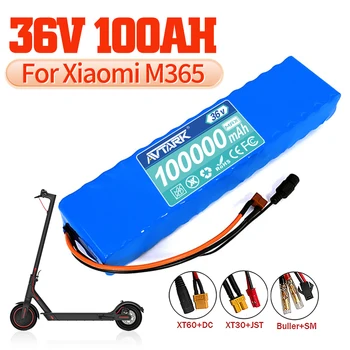 36V 100Ah 10S3P 36V Baterie 600W 42V 18650 Baterie pentru Xiaomi M365 Pro Ebike Bicicleta Scuter Interior cu 20A BMS