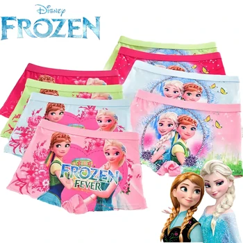 4buc Disney Congelate pentru Copii Fete Chiloți Desene animate cu Anna Elsa Printesa Drăguț Teen Roz Lenjerie Modal de Vară pantaloni Scurți Copii Boxeri