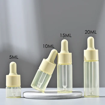 5 ml /10ml/15ml/20ml Pahar Gol Sticla Returnabile Dropper Sticla de ulei Esențial Pipetă de Sticlă Reactiv Sticla 10buc/30pcs/50pcs