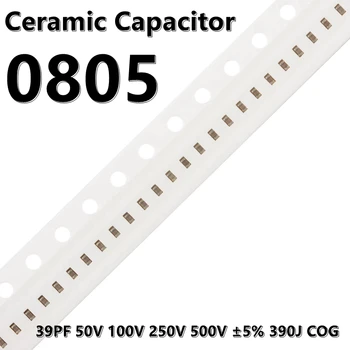 (50buc) 0805 39PF 50V 100V 250V 500V ±5% 390J COG 2012 SMD Condensatoare Ceramice