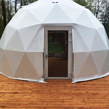 6m diametre, 28.3 de metri pătrați evenimente în aer liber domuri geodezice corturi mici dome cort cu ușă de sticlă