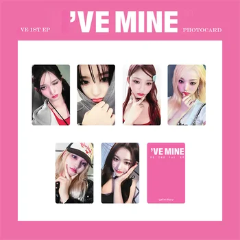 6pcs/set KPOP IVE 1 EP am Noul MEU Album LOMO Card Wonyoung Pahare Rotunde LIZ Rei Leeseo Yujin Fan Cadou carte Poștală Carte de Fotografie