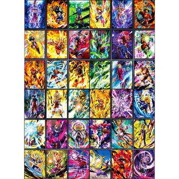9pcs Dragon Ball Flash Card de Super Saiyan Goku Lupta Gohan Frieza Android 18 Vegeta Cadou Clasic Joc Jucărie Anime Colecție de Cărți