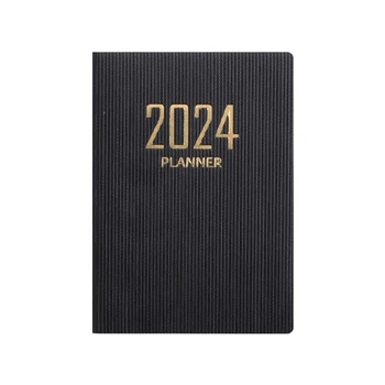 A7 Planner de Birou Școala de Papetarie Mini Notebook de Buzunar 365 de Zile Notepad Jurnal engleză Notebook Zi Săptămână Lună pentru Anul 2024