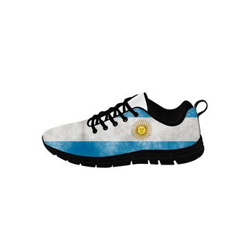 Argentina Flag Low-Top Adidași Bărbați Femei Adolescent Pantofi Casual Panza Pantofi sport 3D Imprimate Respirabil Usoare de pantofi