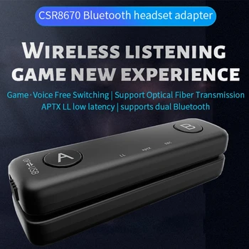 AudioStick 5.0 Compatibil Bluetooth Transmițător APTX LL Adaptor pentru Nintendo Întrerupătorul Lite PS4, PS5 TV