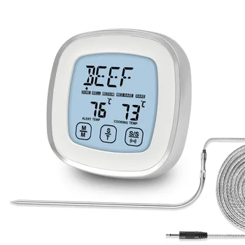 Bucătărie Termometru de Carne Sonda LCD Digital Termometru de Gătit Inteligent de Control Touch Screen Pentru Cuptor Carne de GRĂTAR de Gătit