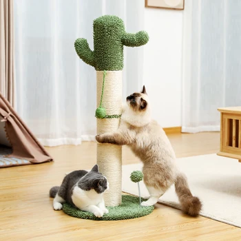 Cactus Copac Pisica Pisica Mica Turnul cu Post Scratching Confortabil Apartament Cat Alpinism Copac cu Mingea Pisica Accesorii Jucării pentru animale de Companie