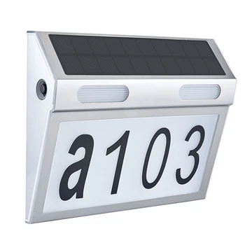 Casa solară Numărul de Lumină Fillipo Ușa Numere de Lumini cu LED-uri în aer liber Cu IP65 Material Impermeabil Cu 3 Moduri de Iluminare