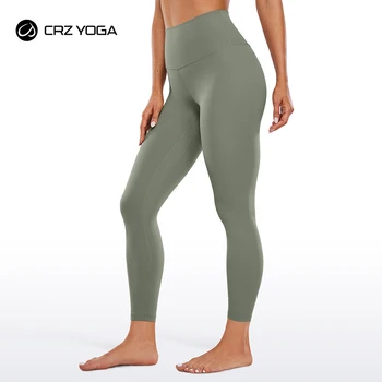 CRZ YOGA Femei Butterluxe Înaltă Waisted Jambiere de Yoga 25 Cm - Unt Moale Confortabil Atletic de sală de Gimnastică Antrenament Pantaloni