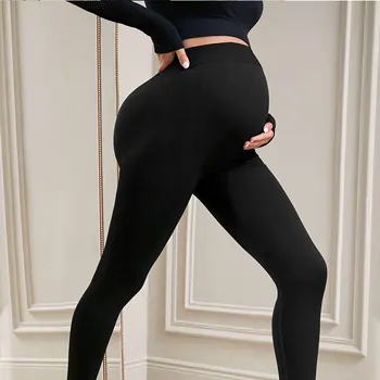 De înaltă Talie Pantaloni de Yoga Sarcinii Jambiere Skinny Haine de Maternitate pentru Femeile Gravide Gymwear Fitness Leggins