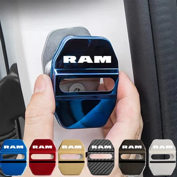 Din Oțel inoxidabil de Styling Auto Door Lock Acoperire Decalcomanii pentru Dodge RAM Logo-2020 Ușă Dop de Protecție Catarama Caz Anti-rugina Autocolant