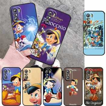 Disney Pinocchio Drăguț Pentru Redmi K60 K50 K40 K20 K30 Merge S2 8A 7A 6Pro 5 Plus 5G Silicon Moale rezistent la Socuri Telefonul Negru Cazul