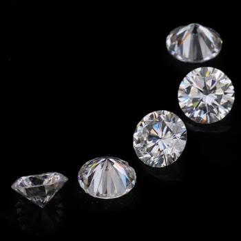 DVVS culoare alb dimensiuni mici-un sac vrac moissanites diamante 6,5 mm-10mm forma rotunda se taie pentru bijuterii