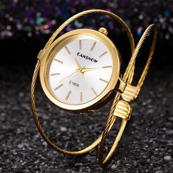 Femei Brățară 2023 Nou Brand De Top De Aur Argintiu Din Otel Inoxidabil Analog Cuarț Ceas Slim Simplu Moda Doamnelor Ceasuri Reloj Mujer