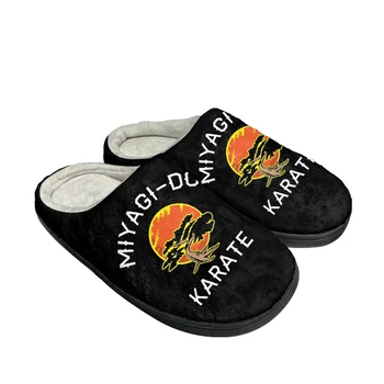 Fierbinte Miyagi Face Karate De Moda Bumbac Personalizate Papuci Mens Sandale Femei Pluș Casual Incalzi Pantofii Termic Confortabil Papuci De Casă
