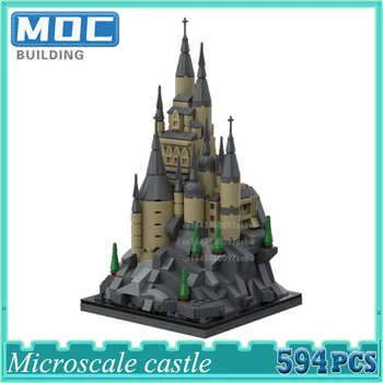 Film Seria Hogwartsed Castelul Scară Micro Magic Castle Turn Modle Arhitectura Orasului Blocuri Caramizi Set De Jucarii Pentru Copilul Gif