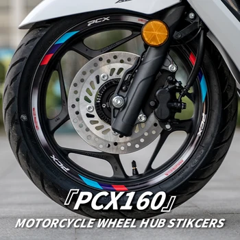 Folosit Pentru HONDA PCX 160 Motocicleta Roți Rim Hub Decor Refit Autocolant Reflectorizant Biciclete cu Motor Colorate Decalcomanii Poate Alege Stilul