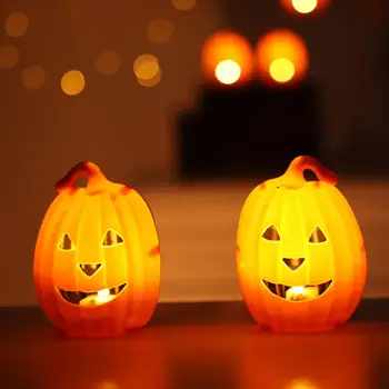 Halloween Tematice Decor de Halloween Dovleac Felinar în condiții de Siguranță fără flacără Led Lumini de Dovleac de Halloween Decoratiuni pentru Petrecere Acasă Baterie
