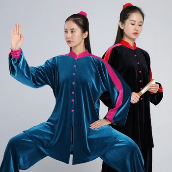 Iarna Se Ingroase Tai Chi Haine Femei Wushu Haine Kung Fu Haine Artă Marțială Uniformă Vrac Cald 2022