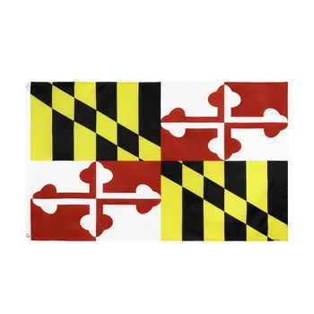 JimonFlag 90x150cm Maryland Pavilion Poliester Imprimate Digital de Stat SUA Banner