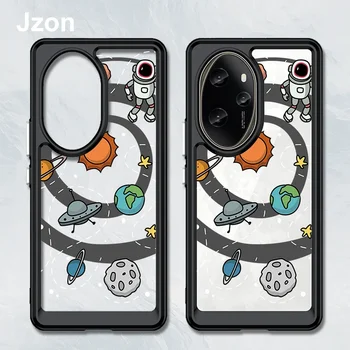 Jzon Pentru Onoarea 100 Pro 5G Caz de Telefon Planeta Stil Transparent Capacul din Spate Coajă de Protecție la Șocuri