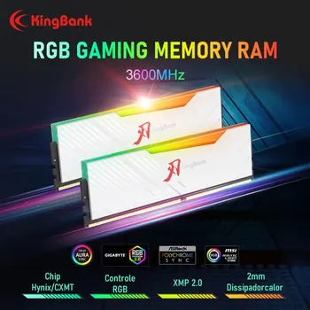 Kingbank RGB Modul de Memorie DDR4 3600mhz 8GBx2 16GBx2 Desktop Intel Memoria Calculatorului Memoria Lumina RGB Benzi Granule Hynix
