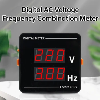 LED display Digital AC-Tensiune/frecventa Combinație Metru Încorporat Voltmetru AC 50-500V 10.0-99.9 Hz