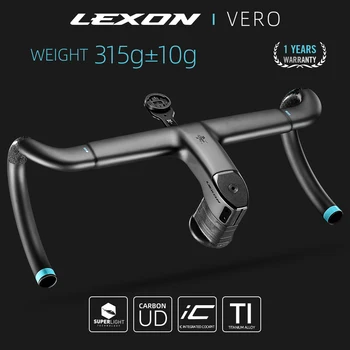 LEXON VERO Drum cu Bicicleta de Ghidon Integrat Complet Interior Cablu Carbon Ghidon Ultralight Biciclete Ghidon Suport 28.6 mm Numai