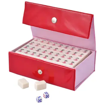 Mah Jongg Seturi 144pcs Mini Mahjong Tigle Complet Mahjongg Jocuri de masă Clasice Majiang Set de Joc Pentru Adulti, Adolescenti