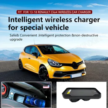 Masina de Încărcare Wireless QI Încărcător de Telefon 15W Rapid Încărcător de Telefon de Încărcare Pad Panou Suport de Telefon Pentru Renault Clio 4 2013-2018