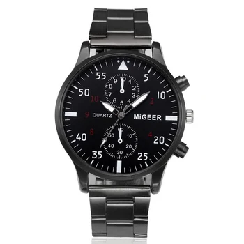 MIGEER Brand Ceasuri Barbati Ceasuri Sport din Oțel Inoxidabil pentru Bărbați Ceasuri Cuarț reloj hombre horloge mannen 2019 relogio masculino