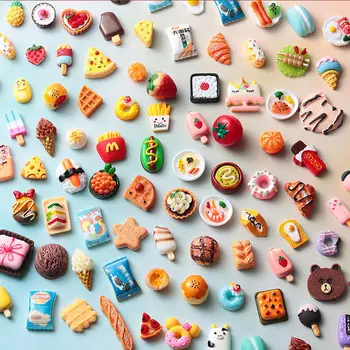 Mini Alimente Bauturi Printesa si Papusa Jucării Accesorii in Miniatura Elemente se Potrivesc Pentru Casa Papusa Bucătărie Ornamente Rășină DIY Orb Husă