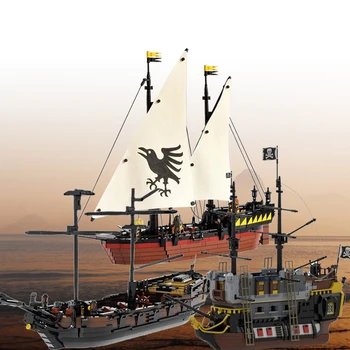 MOC Aventura Maritimă Barca Pirat Navă Blocuri Imperial Fregata Mini Cărămizi Model de Jucării Pentru Copii Ziua de nastere Cadou de Crăciun