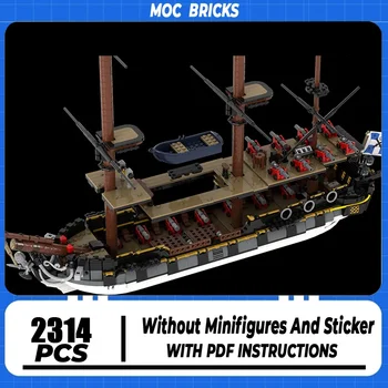 Moc Cărămizi de Construcție Imperială Fregata Model de Barca Tehnologie Blocuri Modulare Cadouri Jucarii Pentru DIY Seturi de Asamblare