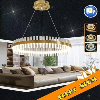 Moderne de iluminat cu LED-uri lampă de cristal dormitor, camera de zi candelabru de cristal hotel candelabru tavan baie apartament lămpi de aur