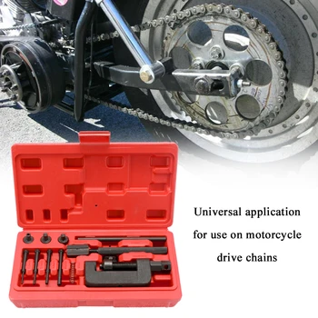 Motocicleta Lanț Întrerupător Separator Link-ul de Riveter Universal Biciclete Instrument de Nituire Set kit Ciclism Accesorii Cu Transporta Cutie