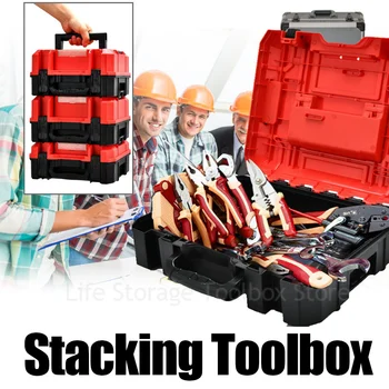 Multifunctional Stivuite Toolbox Organizator din Plastic cutie de scule Hardware cutie de Depozitare Instrument Caz Electrician Reparații Organizator