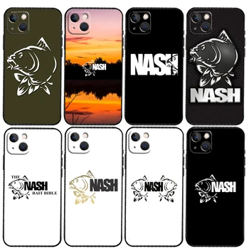 Nash Pescuit Logo Telefon Caz Pentru iPhone 14 15 11 12 13 Pro Max Mini XS XR X 7 8 Plus SE 2020 Capac Moale Capa